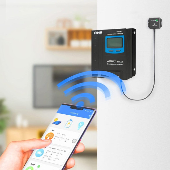 HEGEL 30A 12/24V WiFi Bağlantılı MPPT Solar Şarj Kontrol Cihazı