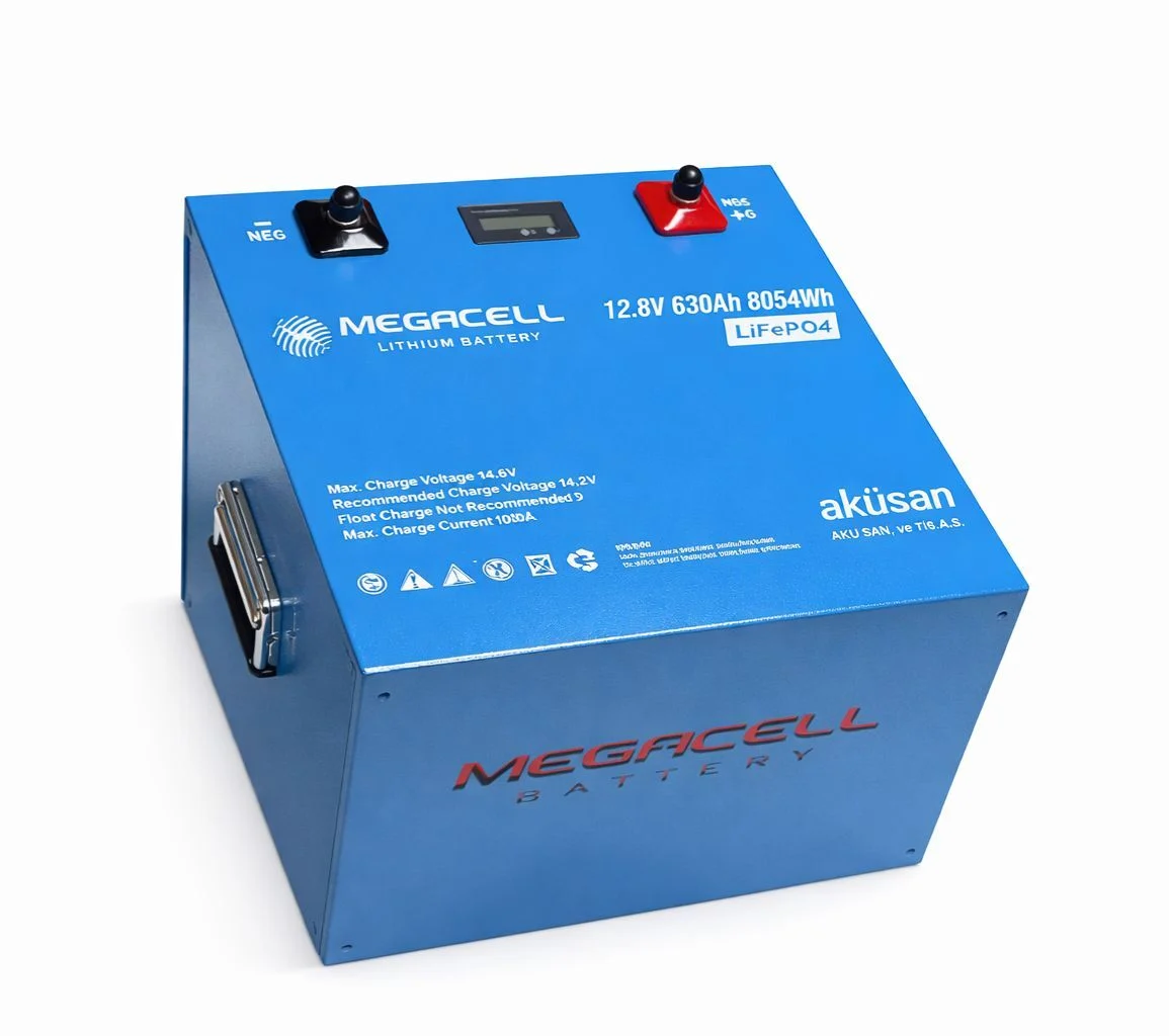 Megacell 12.8V 630Ah(200A BMS) LİTYUM LiFEPO4 PRİZMATİK - ABS/Bluetooth
