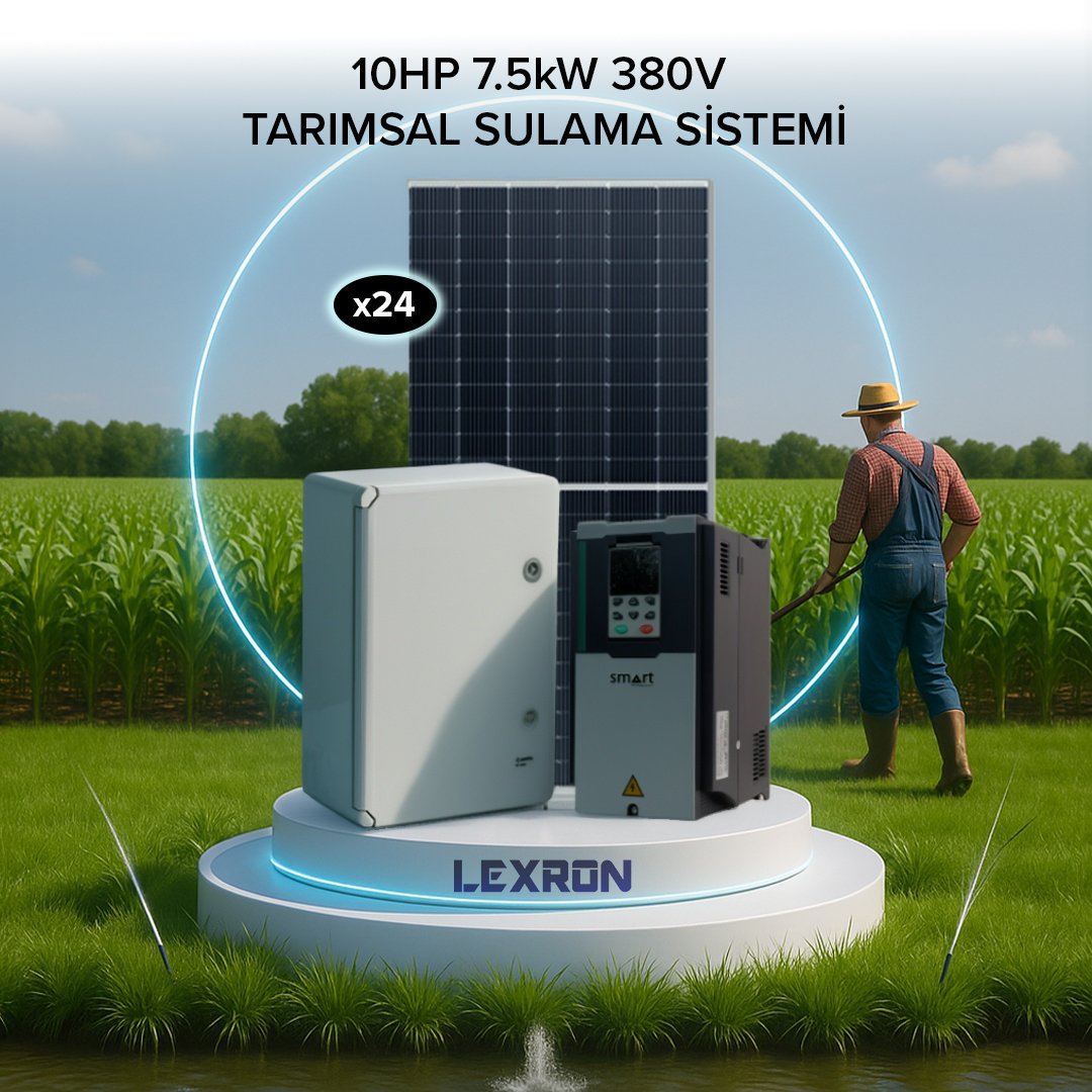 10HP 7.5kW (380V) Tarımsal Solar Sulama Sistemi