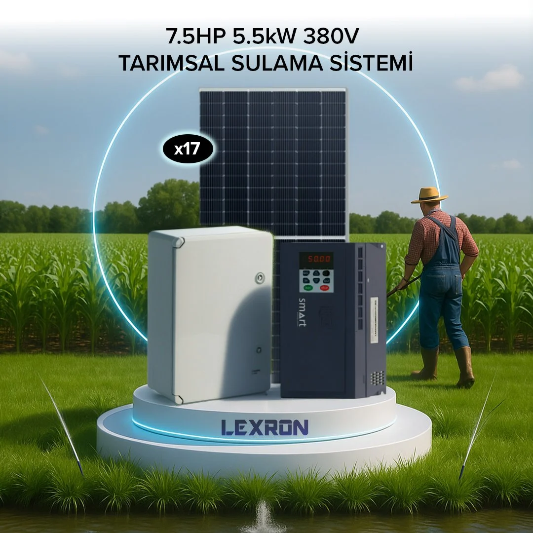7.5HP 5.5kW (380V) Tarımsal Solar Sulama Sistemi